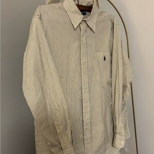 Polo by Ralph Lauren Men's Striped Shirt -Vintage